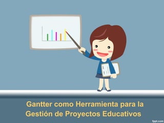 Gantter como Herramienta para la
Gestión de Proyectos Educativos
 