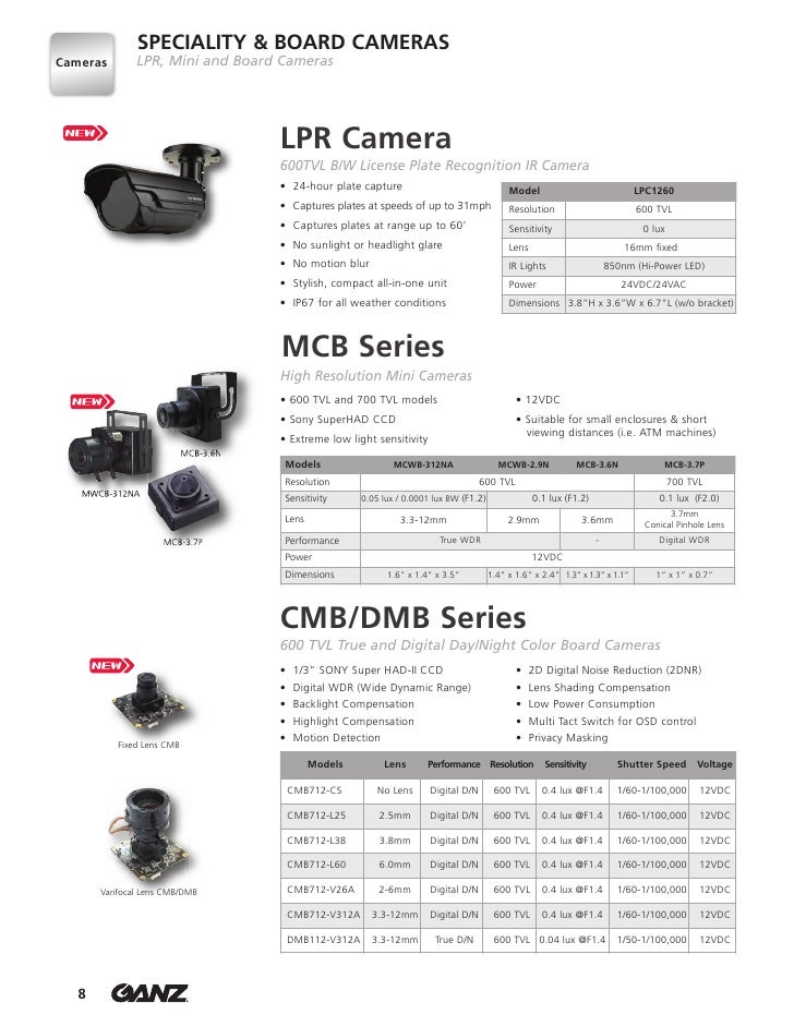 Computar Ganz Catalog