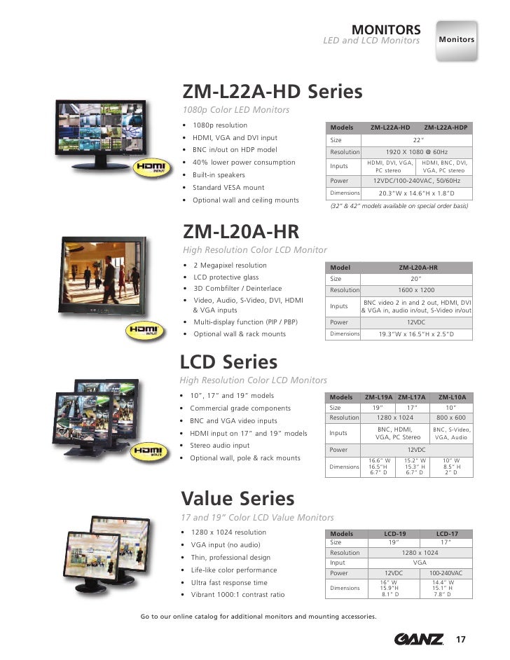 Computar Ganz Catalog