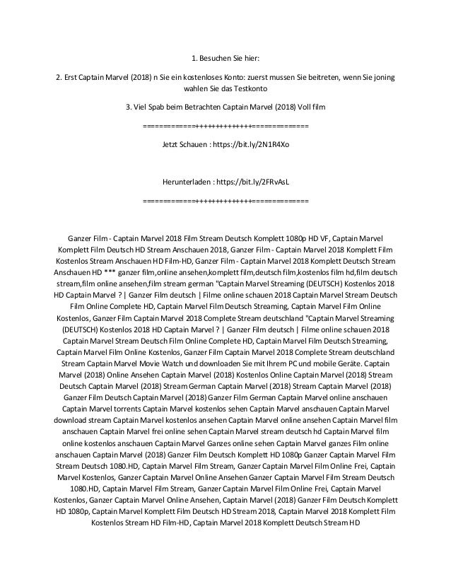 Captain Marvel Stream Deutsch Ganzer Film Captain Marvel Stream Deutsch Ganzer Film