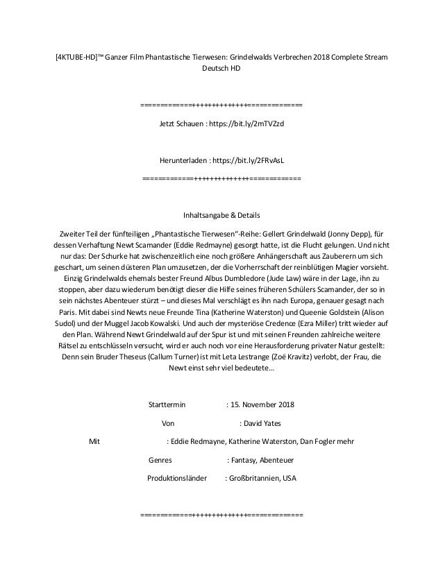 Phantastische Tierwesen Hd Stream