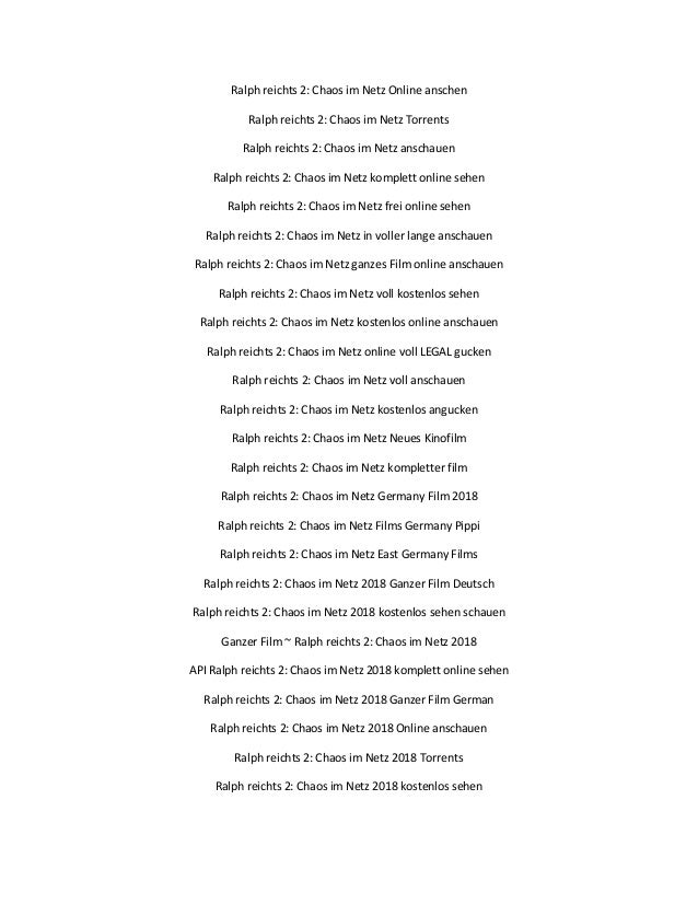 Ralph Reichts 2 Streamcloud