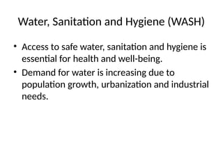 Ensuring Universal Access to Safe Water and Sanitation by 2030 ...