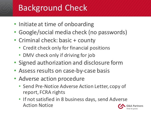 Adverse Action Notice >> G&A Partners Webinar: Legal Pitfalls to Avoid During the ... Adverse Action Notice >> G&A Partners Webinar: Legal Pitfalls to Avoid During the ...