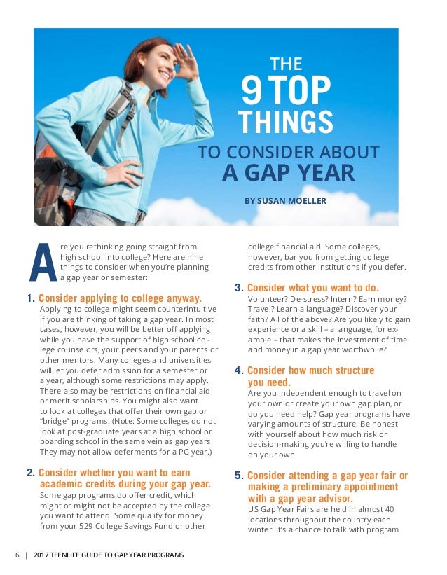 2017 TeenLife Guide to Gap Year Programs