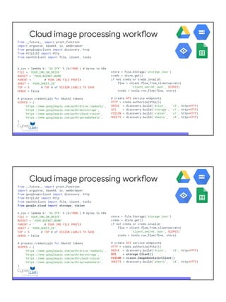 Exploring Google APIs 102: Cloud vs. non-GCP Google APIs | PDF