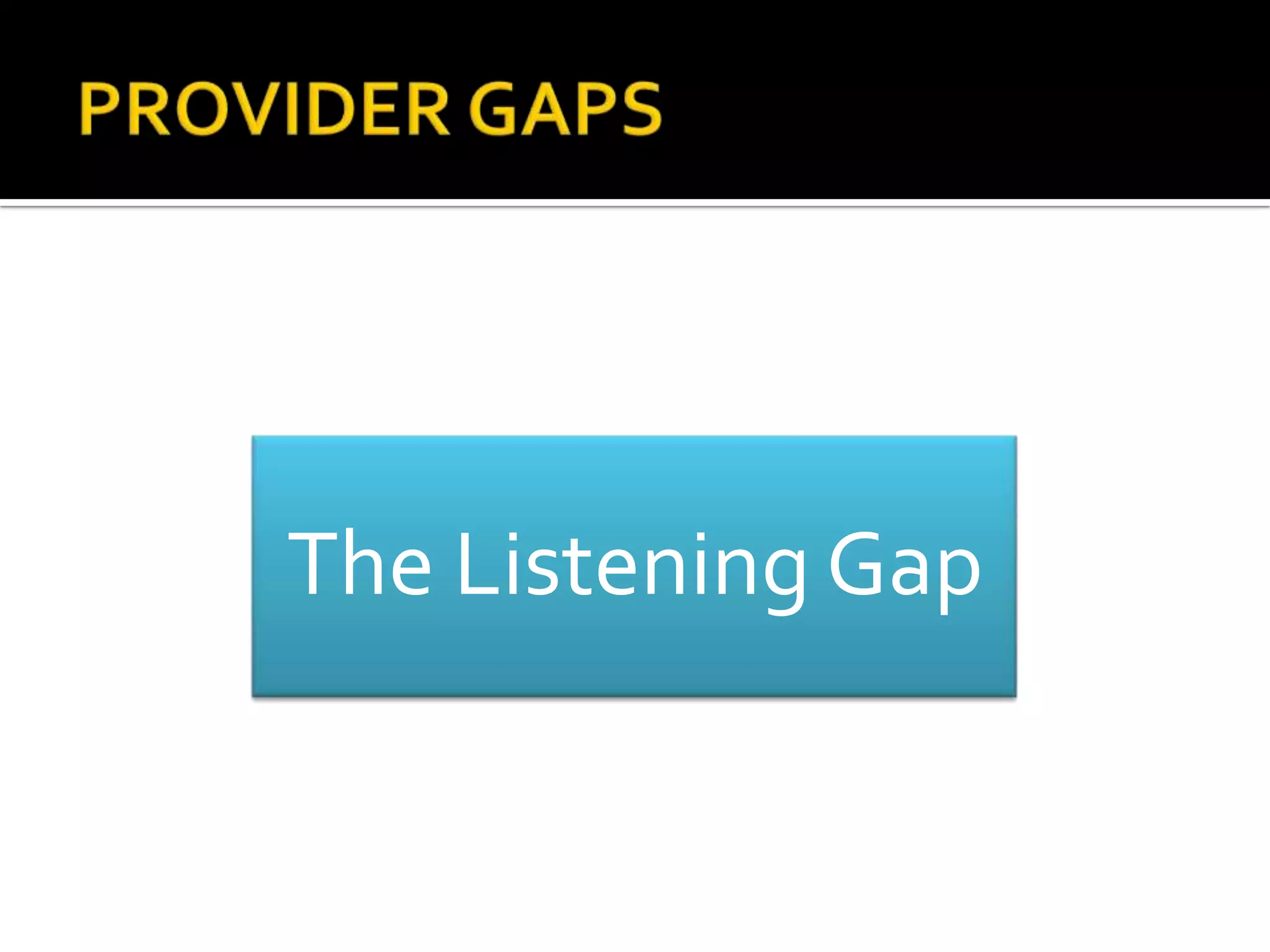 The Listening Gap
 