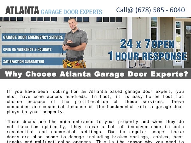 Garage Door Experts In Atlanta