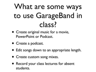 Garage Band | PPT