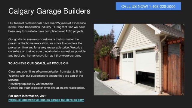 Garage Builders Calgary 1 403 228 2000