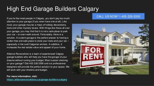 Garage Builders Calgary 1 403 228 2000