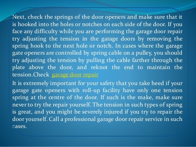 Garage Door Repair And Service