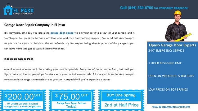 Garage Door Repair Company In El Paso