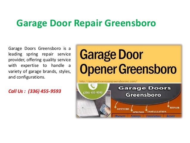 Garage Door Repair Greensboro Service