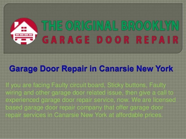 Garage Door Repair In Canarsie New York