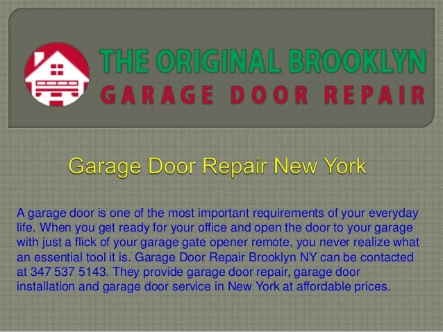 Garage Door Repair New York