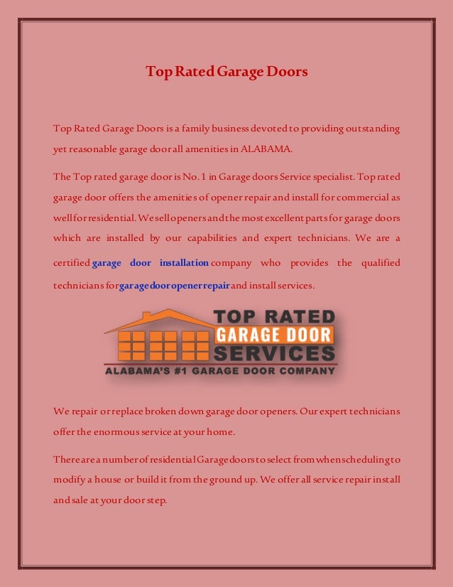 Garage Door Repairs Topratedgaragedoors