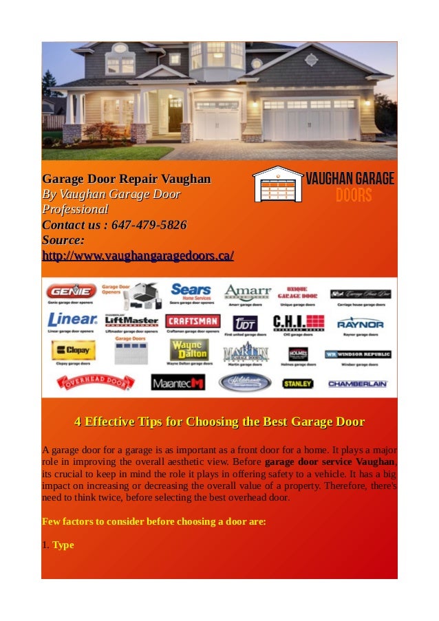 Garage Door Repair Vaughan