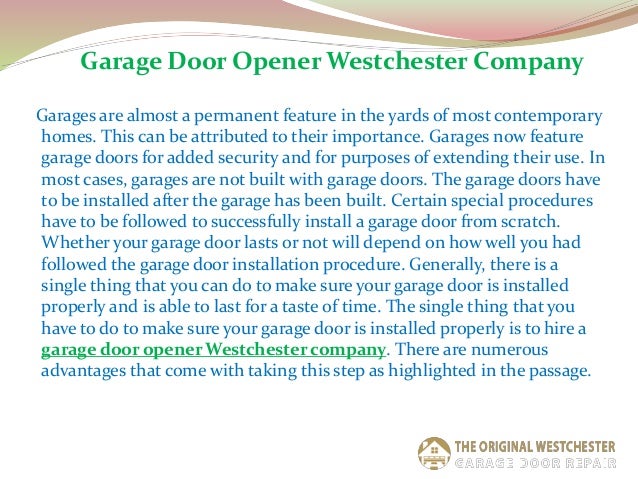 Garage Door Repair White Plains
