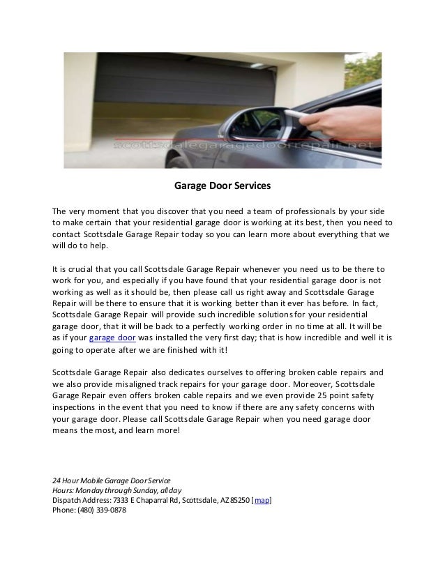 Scottsdale Garage Door Services