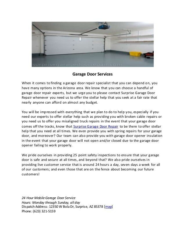 Surprise Garage Door Services