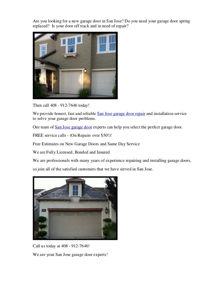 Garage Doors San Jose Ca