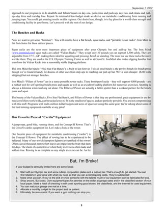 The Rack Home Exercise Program Garage gym | PDF