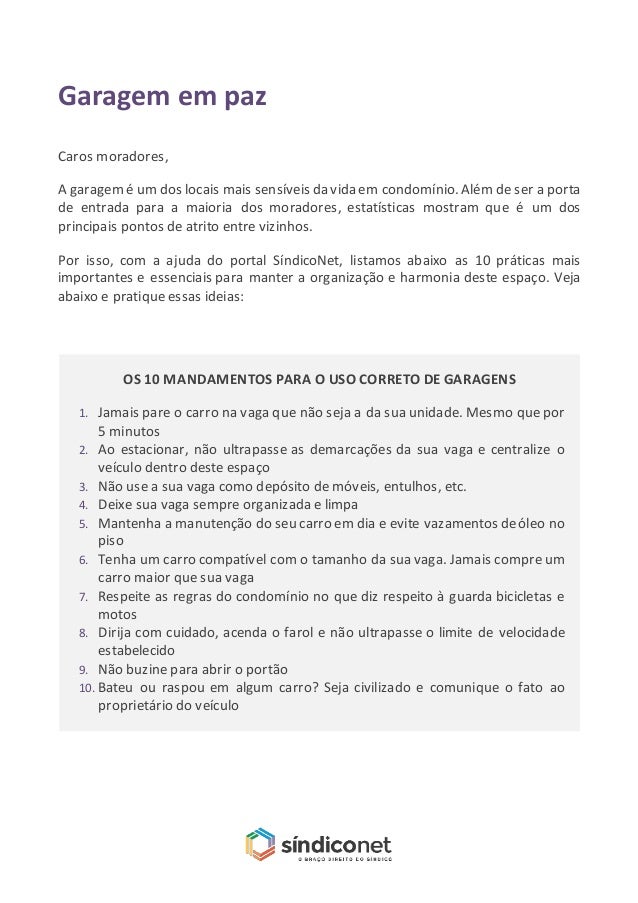 Garagem Sindiconet