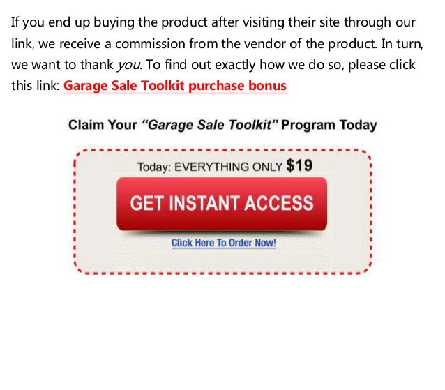 Garage Sale Toolkit Review
