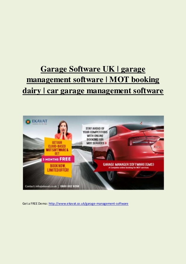 Garage Software Uk Garage Management Software Mot Booking Dairy Car G