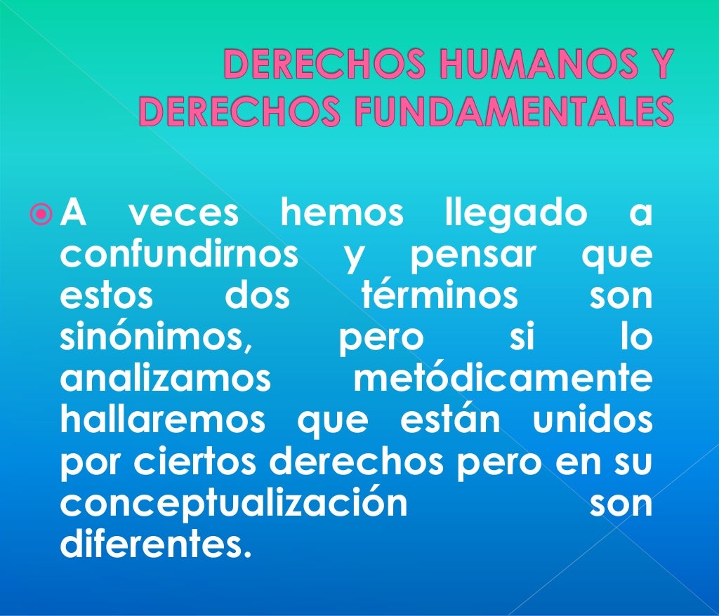 Garantías individuales, derechos fundamentales y derechos