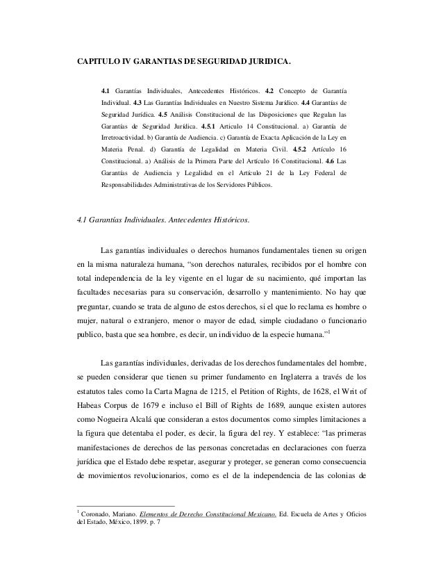 Garantias de seguridad juridica