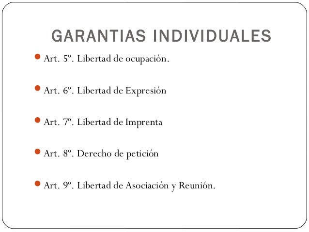 Garantias individuales