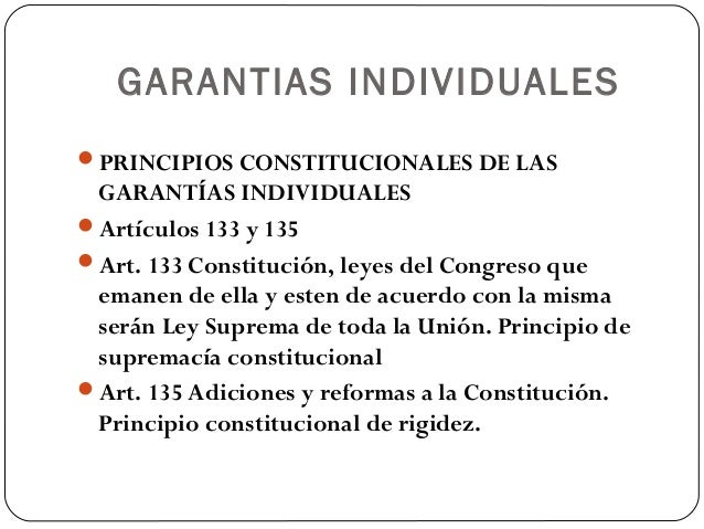 Garantias individuales