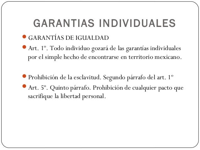 Garantias Individuales 1 29 Resumidas