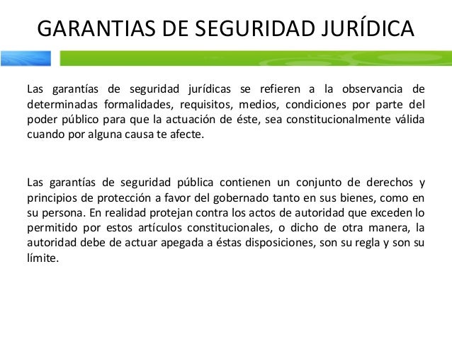Garantias individuales