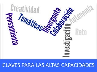 CARACTERÍSTICAS DE LAS WQCLAVES PARA LAS ALTAS CAPACIDADES
 