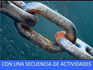 CON UNA SECUENCIA DE ACTIVIDADES
 