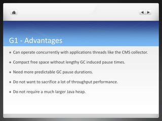 Memory Management in the Java Virtual Machine(Garbage collection) | PPTX
