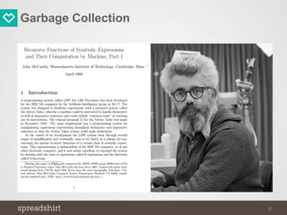 Garbage Collection
8
 