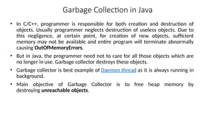 garbage collector in java (FULL POWERPOINT) | PPTX