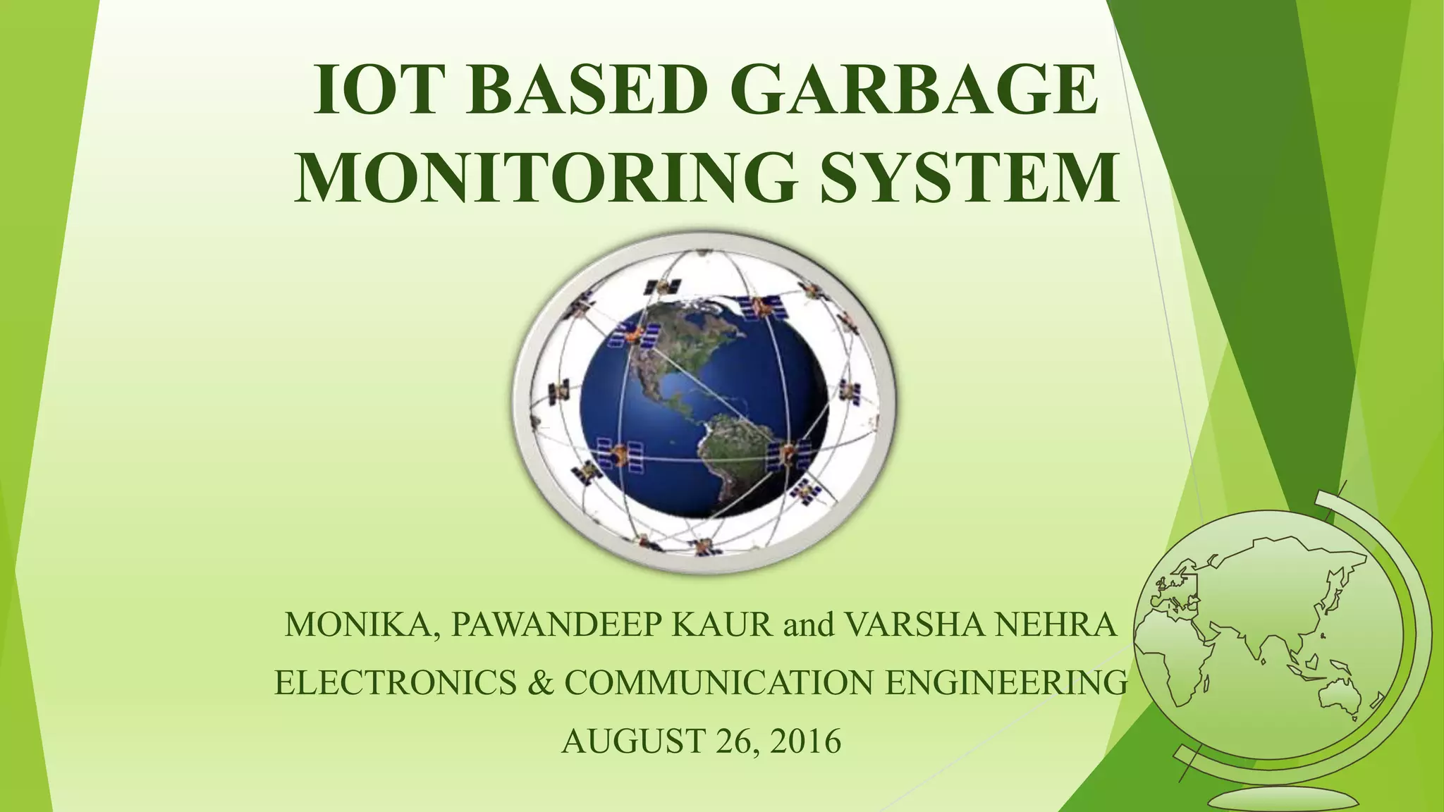 Garbage monitoring system IOT | PPTX