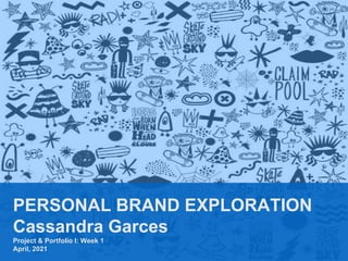 PERSONAL BRAND EXPLORATION
Cassandra Garces
Project & Portfolio I: Week 1
April, 2021
 
