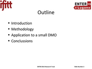 ENTER 2015 Research Track Slide Number 2
Outline
• Introduction
• Methodology
• Application to a small DMO
• Conclussions
 