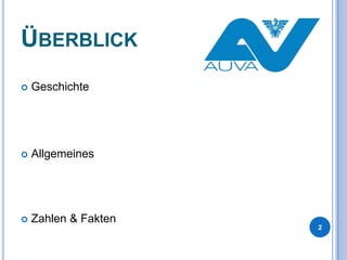 ÜBERBLICK


Geschichte



Allgemeines



Zahlen & Fakten
2

 