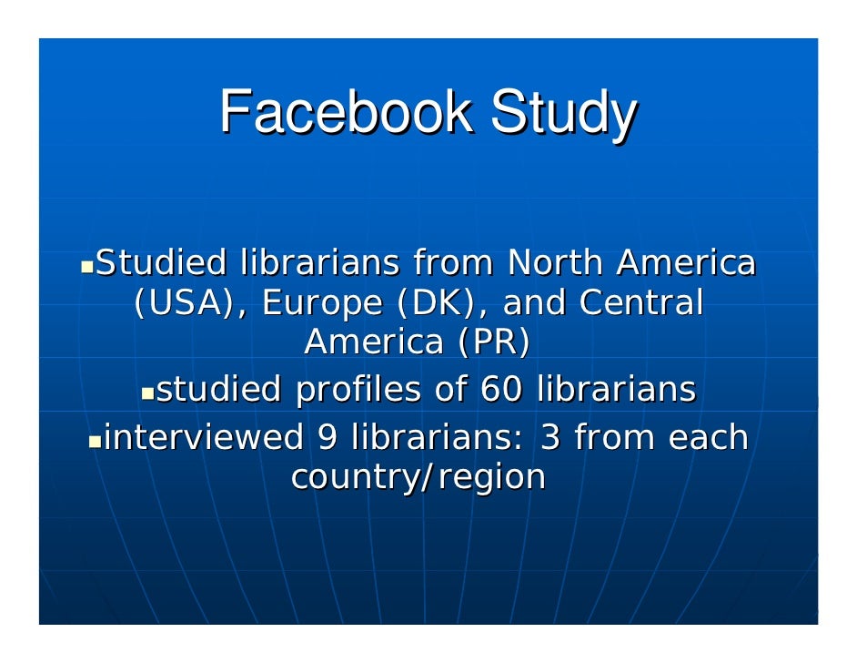 research study about facebook