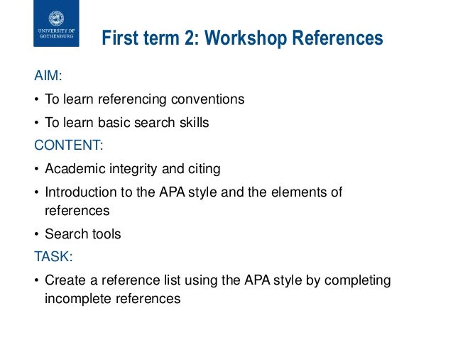 Apa referencing in academic writing