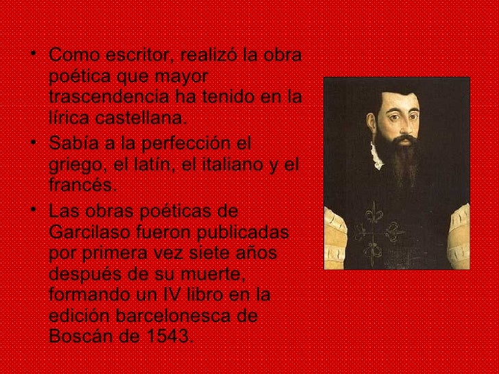 Que Escribio Garcilaso De La Vega