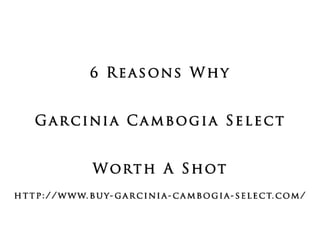 Garcinia Cambogia Select - Weight Loss Miracle