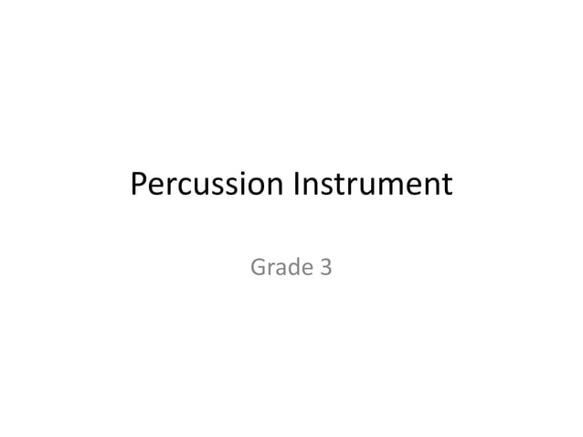 Garde 3 Percussion Instrument | PPTX